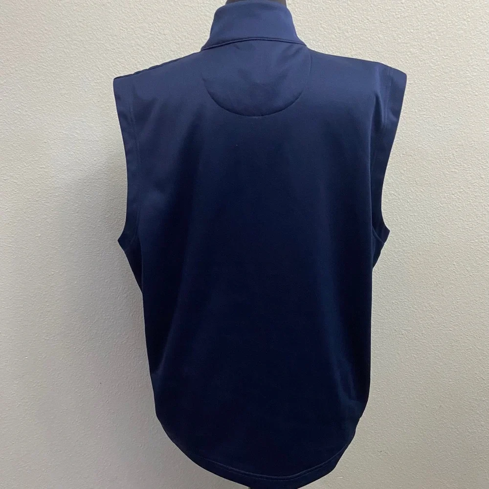Callaway Mens Large Navy Blue Quilted Puffer Golf‎ Vest New Sun Protection